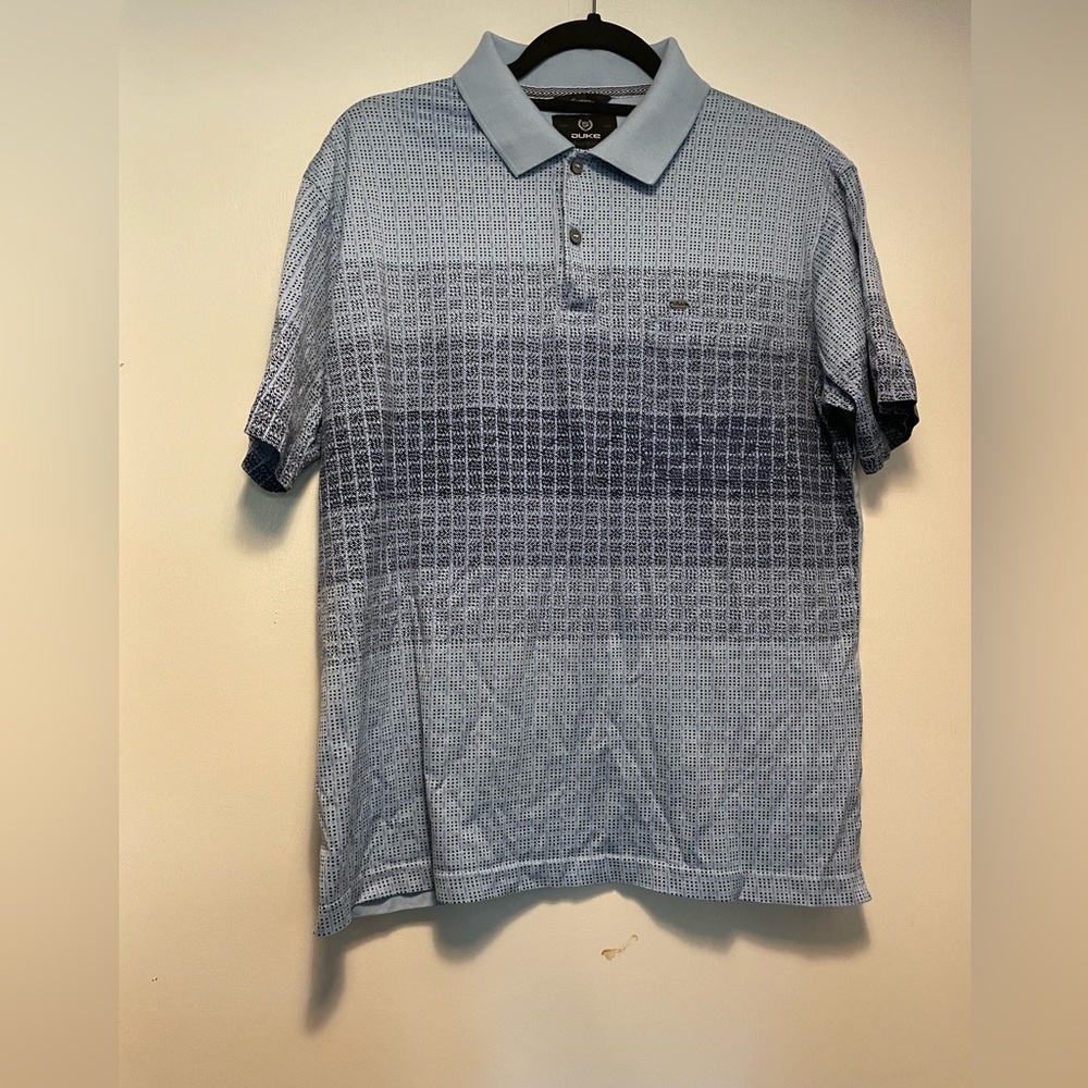 Duke Women’s Blue Golf Shirt Egyptian Cotton Size Large